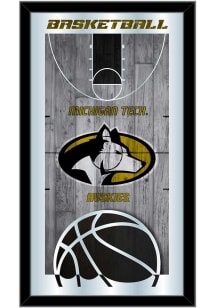 Michigan Tech Huskies Basketball Hanging Back Bar Mirror