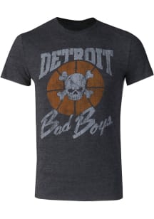 Detroit Pistons Black Detroit Bad Boys Short Sleeve Fashion T Shirt