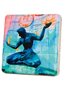 Detroit Spirit of Detroit 4x4 Coaster - Blue
