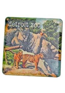 Detroit Zoo Tiger Coaster - Green