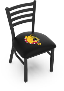 Ferris State Bulldogs Stationary Black Wrinkle Finish Pub Stool - Black