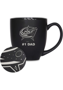 Columbus Blue Jackets #1 Dad 15oz Bistro Ceramic Mug - Black