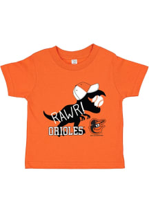 Baltimore Orioles Toddler Orange Dino Short Sleeve T-Shirt