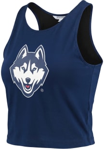 UConn Huskies Womens Navy Blue First Down Tank Top