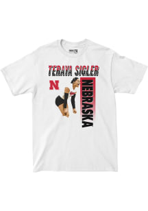Teraya Sigler Nebraska Cornhuskers Youth White Illustrated Tee Fashion Player Tee
