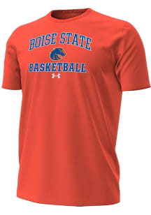 Under Armour Boise State Broncos Orange Basketball Performance Short Sleeve T Shirt