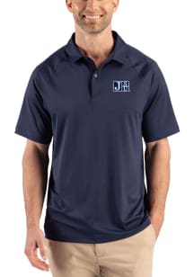 Cutter and Buck Jackson State Tigers Navy Blue Prospect Eco Big and Tall Polo