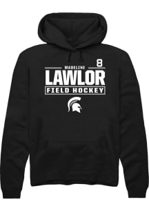 Madeline Lawlor Michigan State Spartans Mens Black NIL Stacked Box Player Hood
