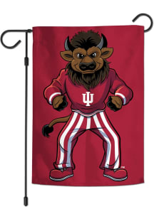 Indiana Hoosiers Bison Garden Flag - Red