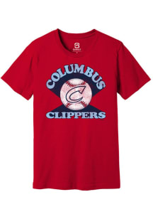 Summit Sportswear Columbus Clippers Red Soft Arch Short Sleeve T Shirt