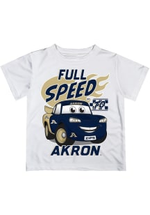 Vive La Fete Akron Zips Toddler White Full Speed Short Sleeve T-Shirt