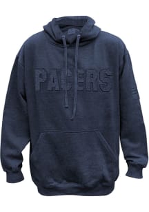 Indiana Pacers Mens Navy Blue Embossed Big and Tall Hooded Sweatshirt