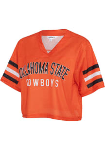 Oklahoma State Cowboys Womens Field Goal Fashion Football Jersey - Orange