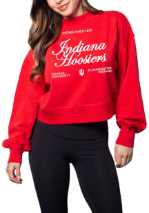 Indiana Hoosiers Womens Crimson Orientation Crew Sweatshirt