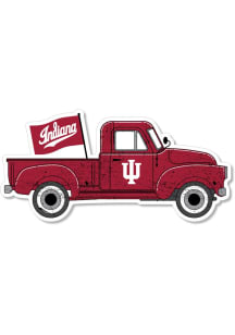 Indiana Hoosiers 2" Truck Dizzler Stickers - Crimson
