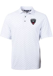 Cutter and Buck DC United White Virtue Eco Pique Tile Big and Tall Polo