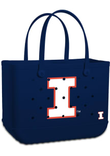 Illinois Fighting Illini Navy Blue Large Bogg Bag Tote