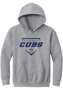 Summit Sportswear South Bend Cubs Youth Grey Homeplate Long Sleeve Hoodie