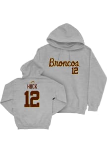 Samuel Huck Western Michigan Broncos Mens Grey NIL Script Player Hood