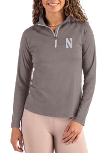 Cutter and Buck Northwestern Wildcats Womens Purple Coastline Qtr Zip