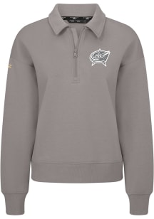 Levelwear Columbus Blue Jackets Womens Grey Canmore Chenille Logo Medium Weight Jacket