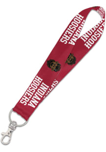 Indiana Hoosiers Bison Keystrap Lanyard - Red