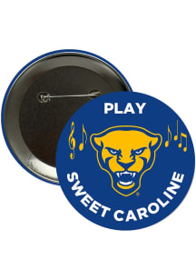 Pitt Panthers 3" Play Sweet Caroline Button - Blue