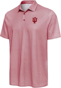Antigua Indiana Hoosiers Mens Red Breeze Short Sleeve Polo