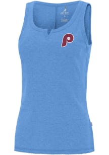 Antigua Philadelphia Phillies Womens Powder Blue Muse Tank Top