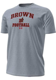 Under Armour Brown Bears Grey Football Football Performance Short Sleeve T Shirt