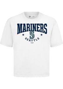 Levelwear Seattle Mariners White Signature Knit Archway Short Sleeve Fashion T Shirt