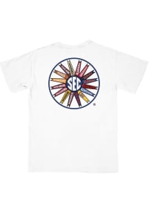 B-Unlimited SEC White Pinwheel Short Sleeve T Shirt