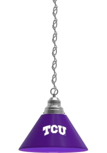 TCU Horned Frogs Single Silver Billiard Lamp