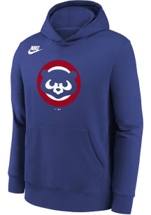 Nike Chicago Cubs Youth Blue Coop Club Long Sleeve Hoodie