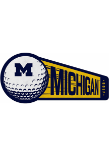 Michigan Wolverines Golf Shape Cut Pennant - Navy Blue