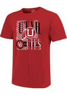 Utah Utes Red Vintage Short Sleeve T Shirt