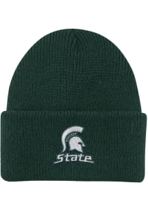 LogoFit Michigan State Spartans North Pole Baby Knit Hat - Green