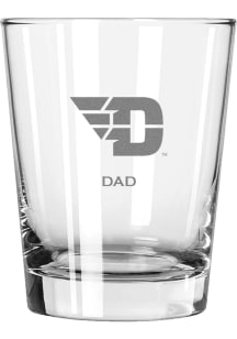 Dayton Flyers Dad 15oz Rock Glass - White