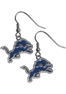 Detroit Lions Chrome Dangle Womens Earrings