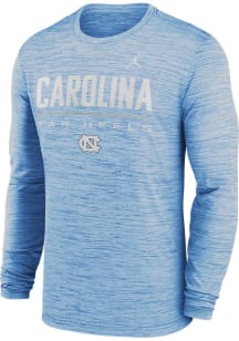 Nike North Carolina Tar Heels Light Blue DriFit Velocity Jordan Long Sleeve T-Shirt