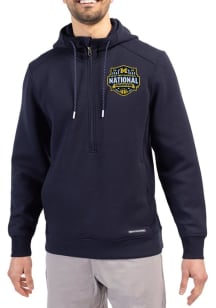 Cutter and Buck Michigan Wolverines Mens Navy Blue 2026 MBB Champions Roam Hood