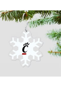 Cincinnati Bearcats Snowflake Ornament - Red