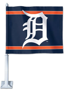 Detroit Tigers Logo Car Flag - Navy Blue