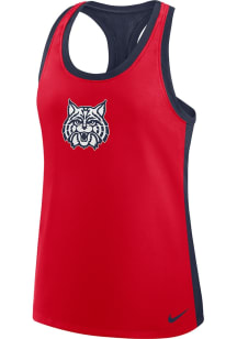 Nike Arizona Wildcats Womens Red Colorblock Tank Top