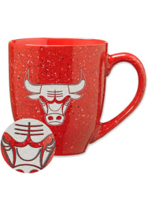 Chicago Bulls Standard 16oz Speckle Ceramic Mug - Red