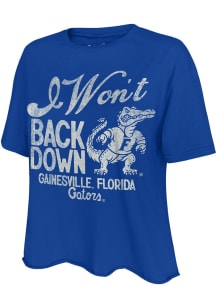Original Retro Brand Florida Gators Womens Blue Tom Petty I Wont Back Down Script Short Sleeve T-S..