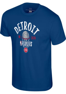 Detroit Pistons Blue 2026 Playoff Participant Short Sleeve T Shirt