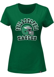 Philadelphia Eagles Womens Kelly Green Comeback Short Sleeve T-Shirt