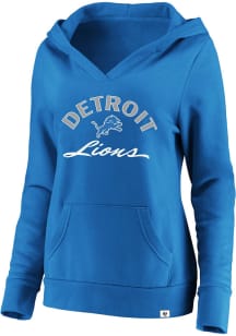 Detroit Lions Womens Blue Whirlwind Hooded Sweatshirt
