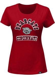 Cincinnati Bearcats Womens Red Comeback Frankie Short Sleeve T-Shirt